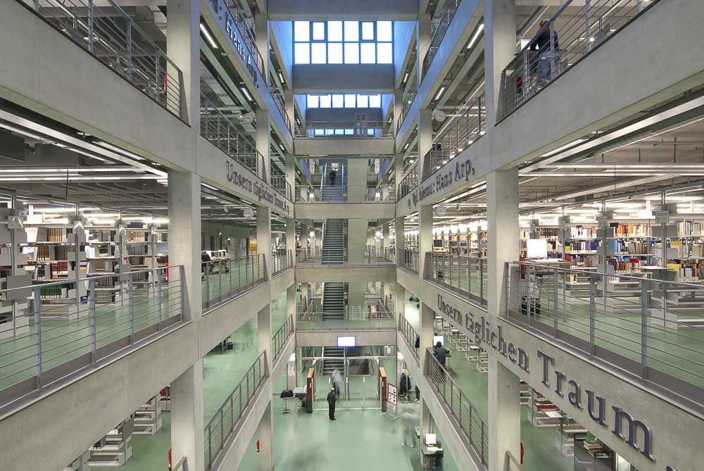 VW-Bibliothek FU Berlin | Architekten Lothar Jeromin und Walter A. Noebel