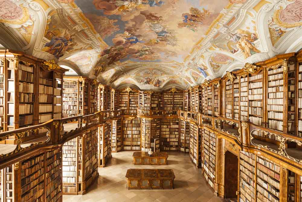 Stiftsbibliothek St. Florian, Oberösterreich | Baumeister Gotthard Hayberger