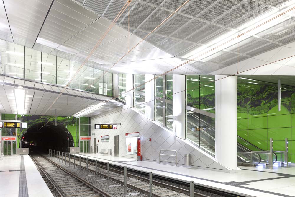 Rheinbahn Düsseldorf,  Haltestelle Graf-Adolf-Platz, Architektur netzwerkarchitekten