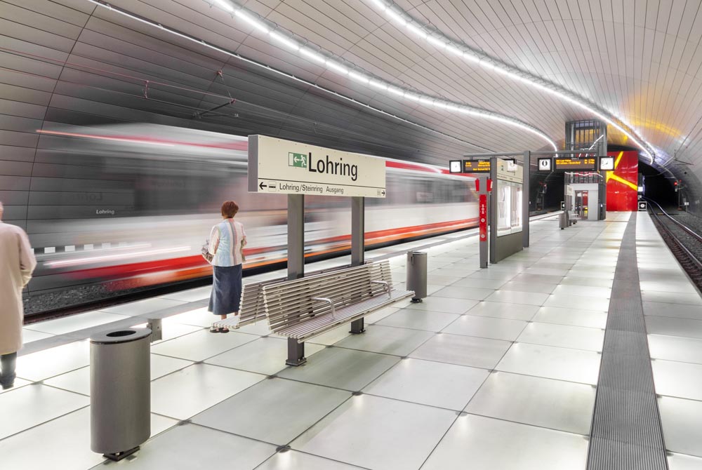 U-Bahn Bochum, Haltestelle Lohring, Rübsamen und Partner Architekten